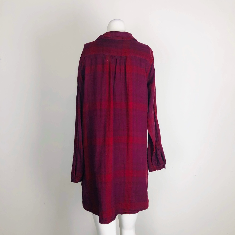 FP x CP Shades Emily Campfire Shirt Dress Plaid - Picture 5 of 8
